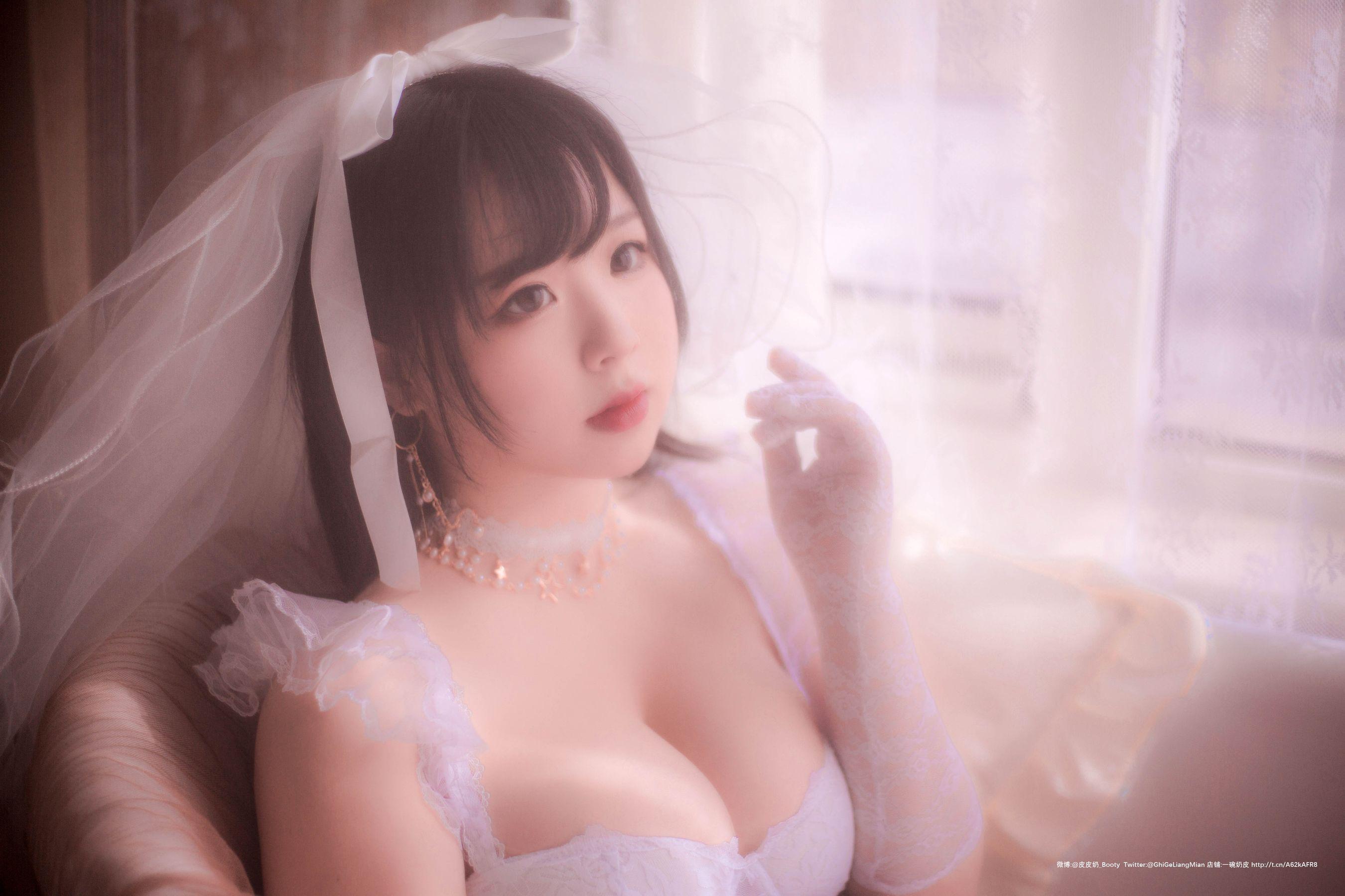 [Cosplay] 皮皮奶可可爱了啦 – 朦胧婚纱(65)