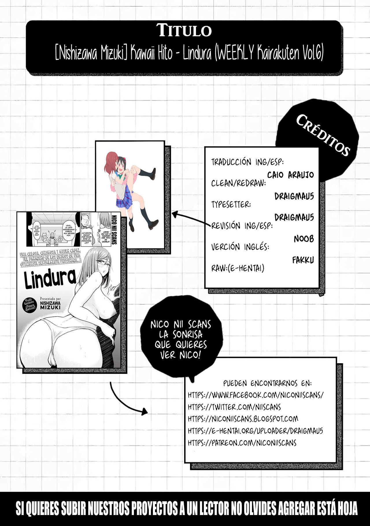 [Nishizawa Mizuki] Kawaii Hito ¦ Lindura [Spanish] [NicoNiiScans]
