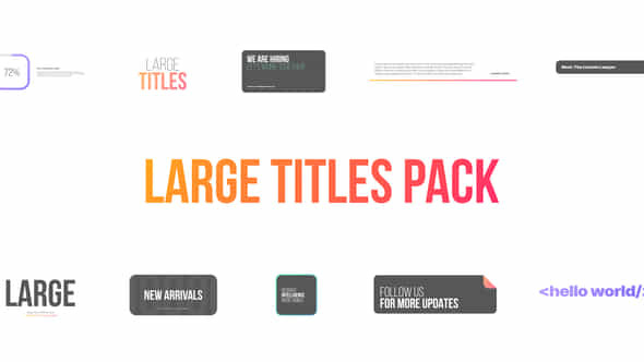Large Titles for - VideoHive 44094065