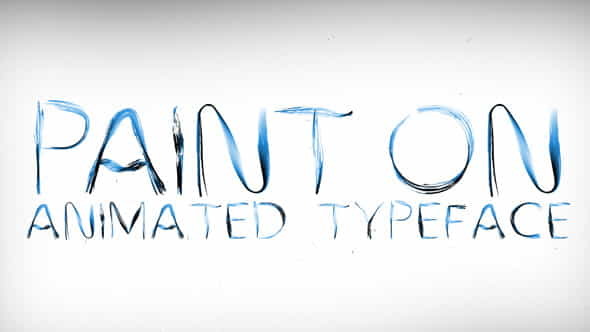 Paint On Animated Typeface - VideoHive 11884797