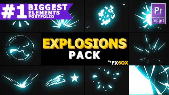 Cartoon Explosion Elements - VideoHive 24010110