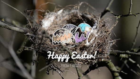 Easter Eggs Gift Card Wide - VideoHive 23593553