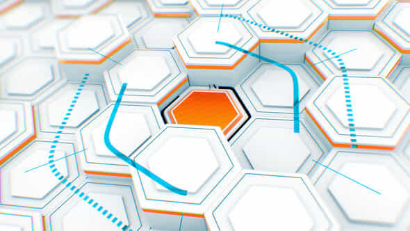 Hexagon Array Logo - VideoHive 52832004