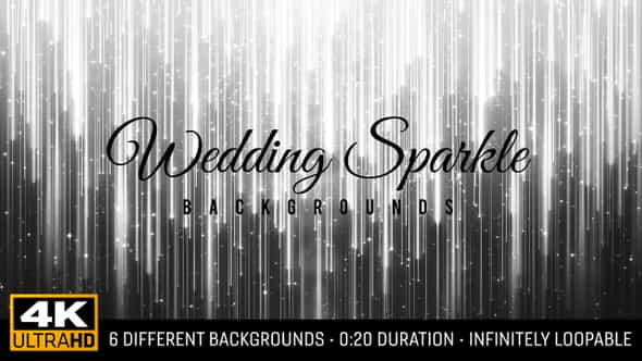 Wedding Sparkle Backgrounds 4K (6-Pack) - VideoHive 23344955