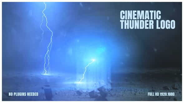 Cinematic Thunder Logo | Electric - VideoHive 25379668