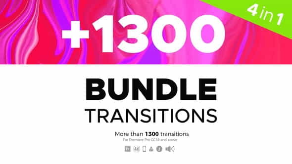 Transitions Bundle 4 in 1 | Miscellaneous - VideoHive 23590350