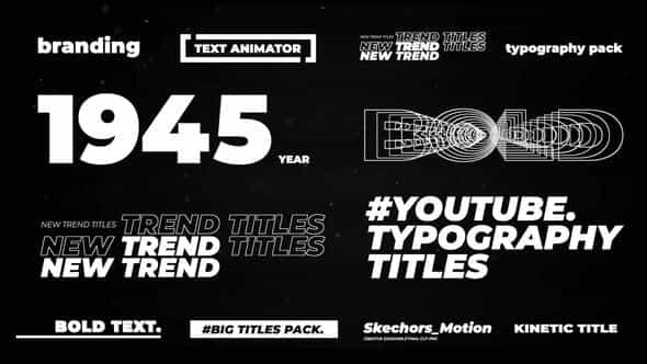 Modern Typography Titles | After - VideoHive 34619658