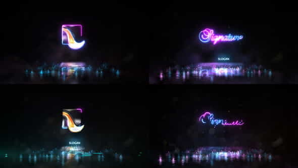 Neon Energy Signature Logo 2 - VideoHive 21813436