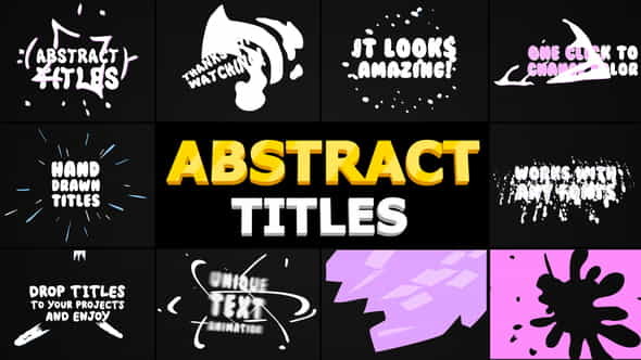Abstract Cartoon Titles | After - VideoHive 24101415