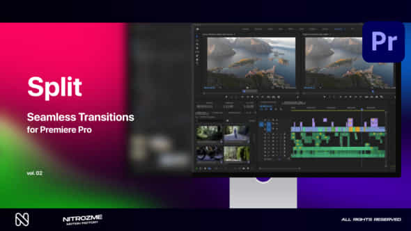 Split Transitions Vol 02 For Premiere Pro - VideoHive 48688752