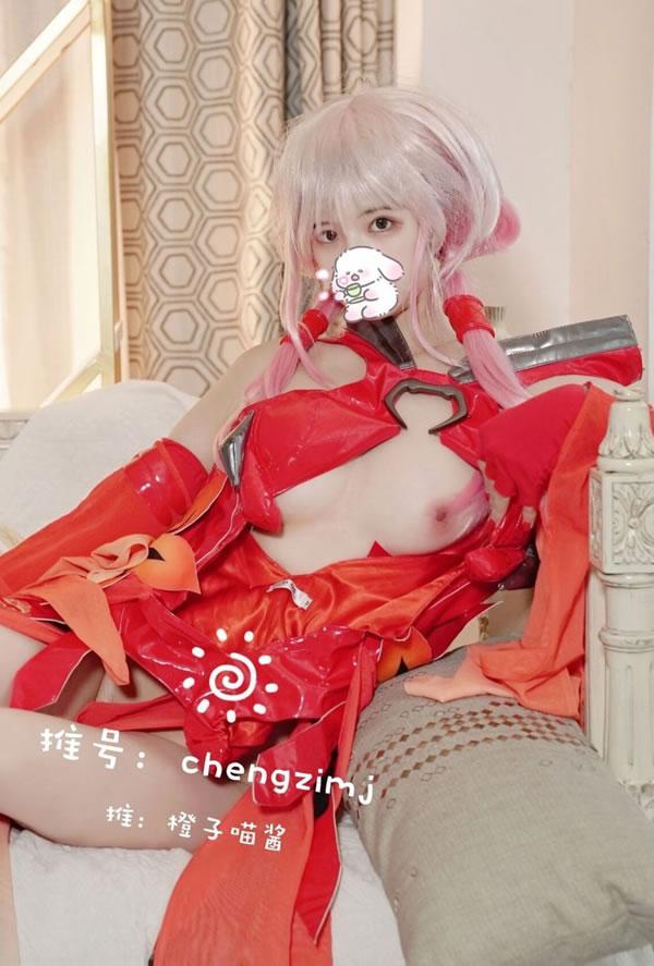 福利姬橙子喵酱-Saber+蝶祈尺度福利图(30)