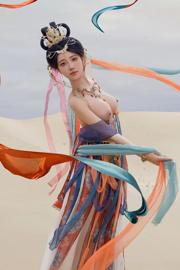 极品女神年年敦煌飞天飘飘若仙无圣光唯美图集(21)