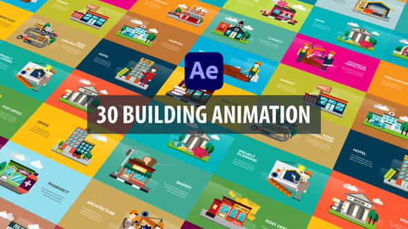 Building Animation | After Effects - VideoHive 32526197