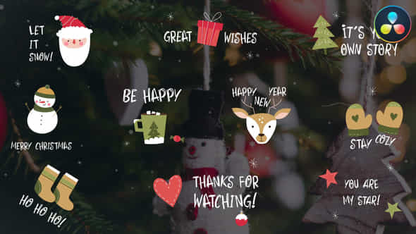 Christmas Icon Titles - VideoHive 41917957