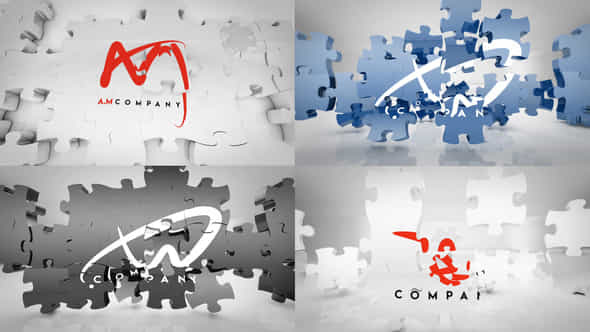 Puzzle Jigsaw Logo - VideoHive 40328462