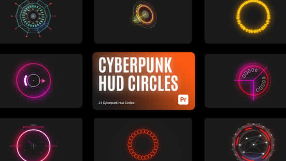 Cyberpunk HUD Circles - VideoHive 44577204