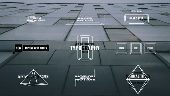 Typography Titles Ae - VideoHive 52191645