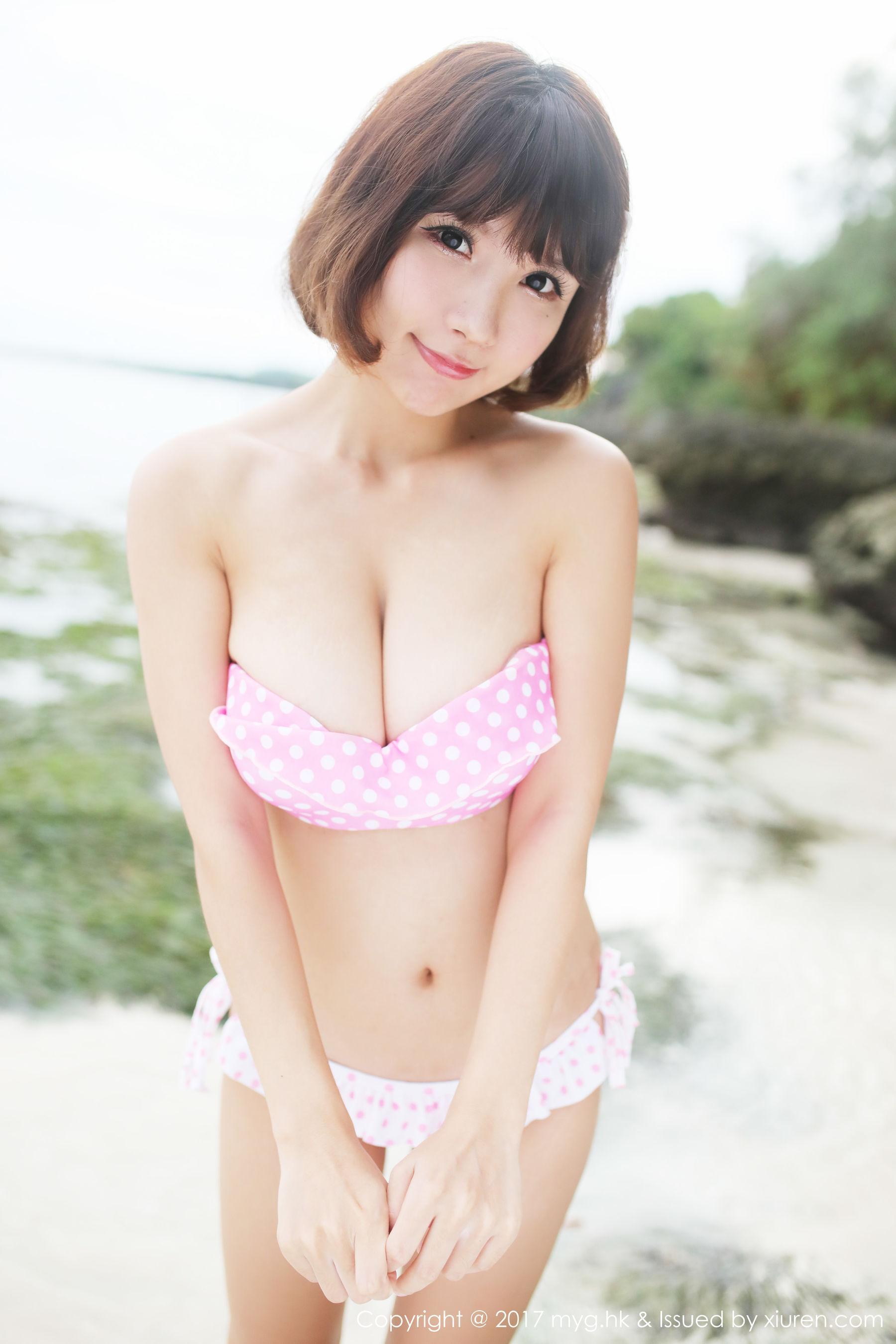 晓茜sunny《海边波点式比基尼系列》 [美媛馆MyGirl] Vol.267 写真集(41)