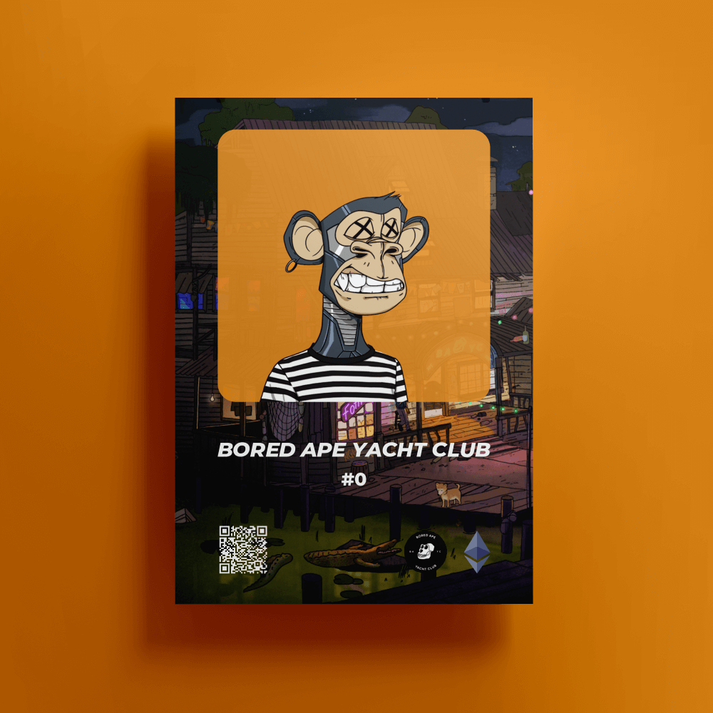 Bored Ape Yacht Club #0 NFT Poster | NFT Posters