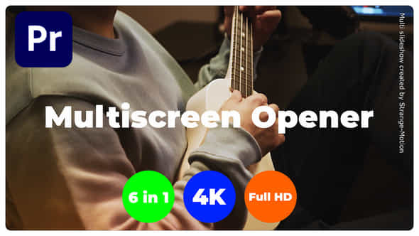 Multiscreen Intro Mogrt - VideoHive 52286694