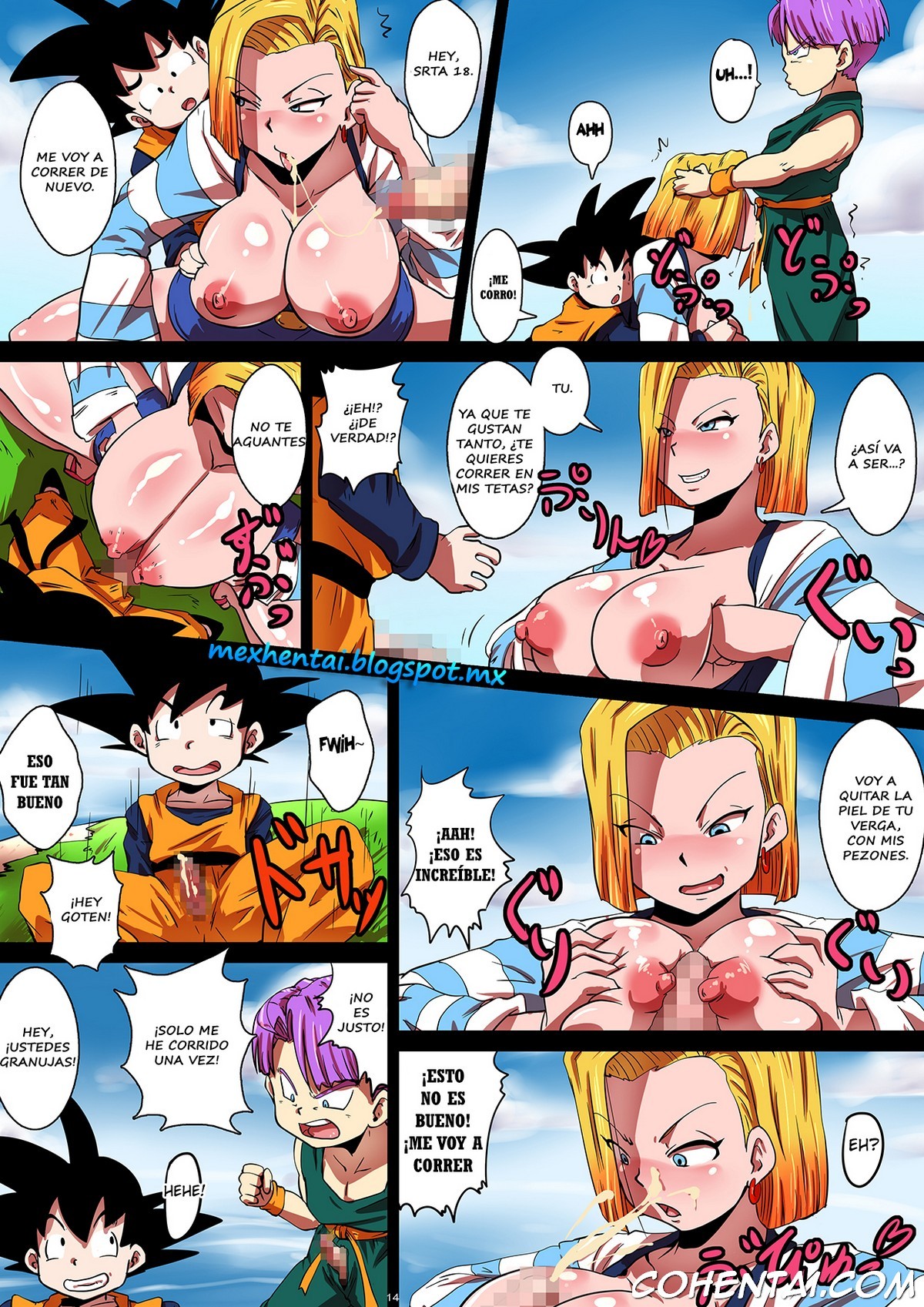 SHOTACON HOLE Shinkon Hitozuma 18-gou no Tsukinai Seiyoku (Dragon Ball Z) xxx comics manga porno doujin hentai español sexo 