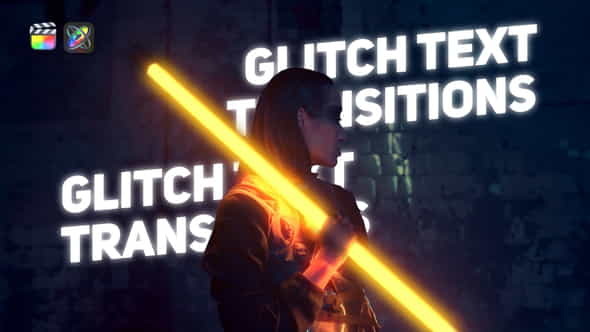 Glitch Text Transitions - VideoHive 32678864