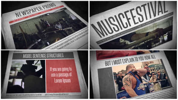 Newspaper Promo - VideoHive 51777425