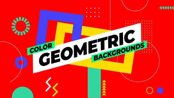 Color Geometric Backgrounds - VideoHive 53393232