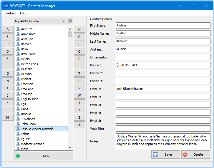 VovSoft Contact Manager 1.4 UqiPW1Lx_o