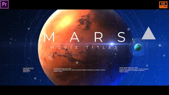 Mars Movie Titles - VideoHive 25346743
