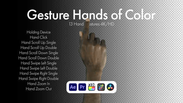 Gestures Hands Of Color - VideoHive 50810049