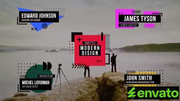 Glitch Lower Third Titles For After Effects - VideoHive 39030357