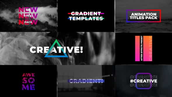 Gradient Titles | After Effects - VideoHive 36139036