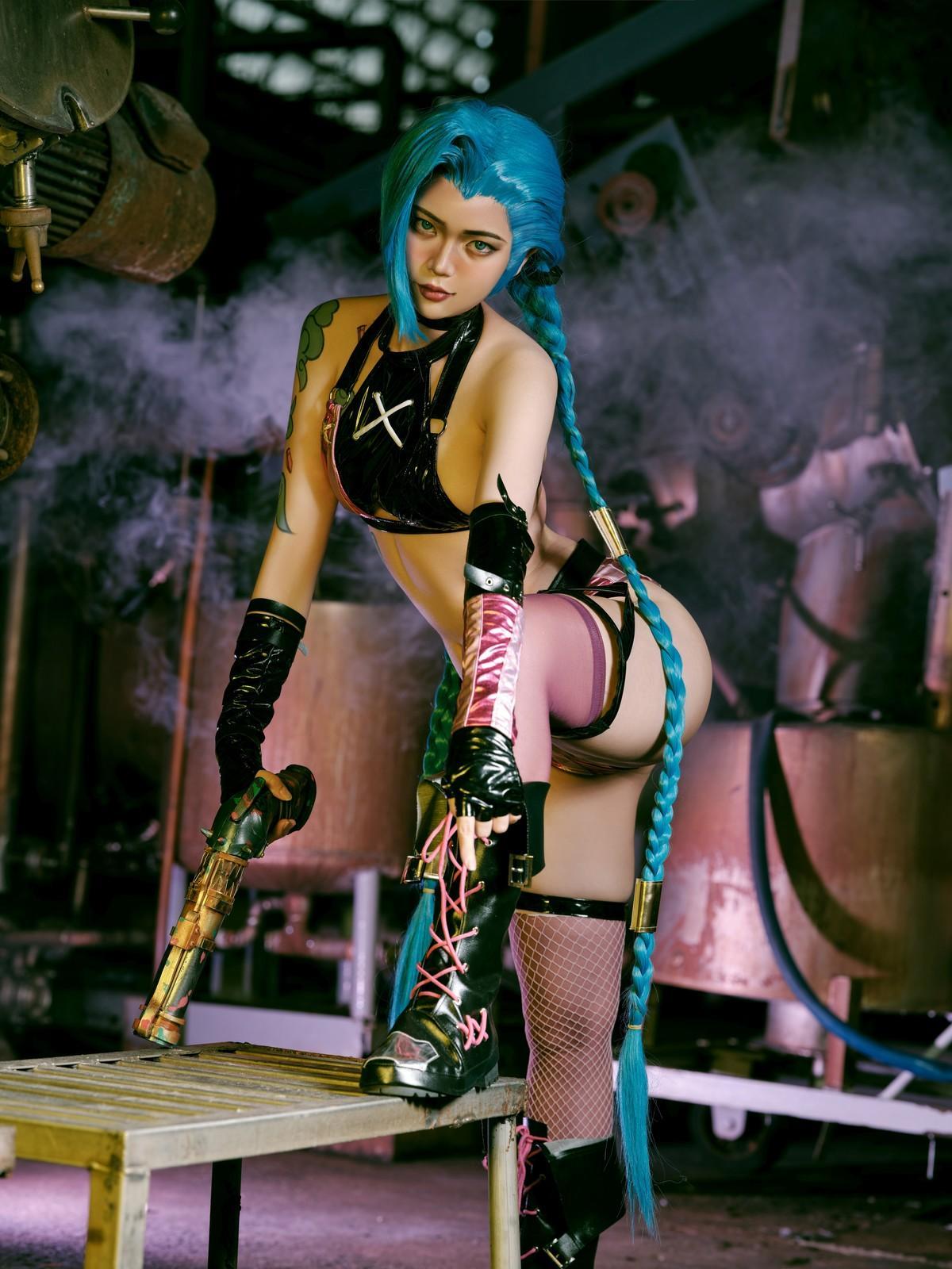 Cosplay ZinieQ Jinx Arcane(7)