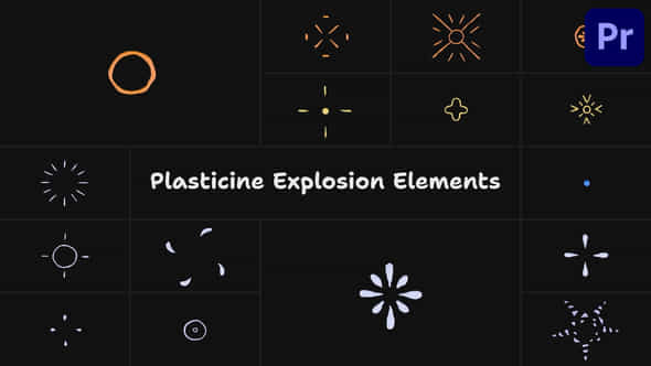 Plasticine Explosion Elements Premiere Pro Mogrt - VideoHive 53713645