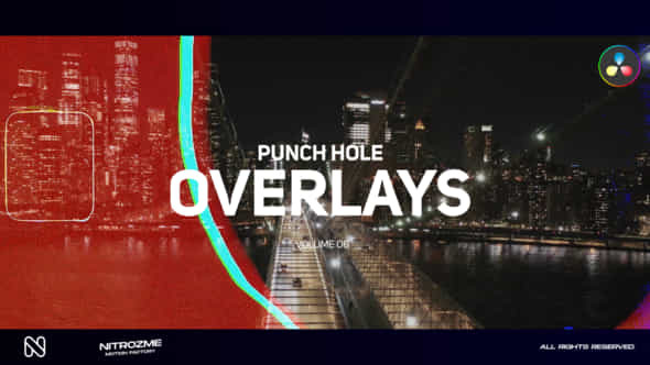 Punch Hole Overlays Vol 06 For Davinci Resolve - VideoHive 49438117