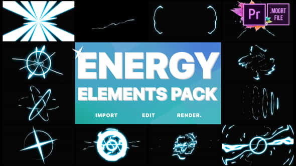 Cartoon Energy Elements Pack | - VideoHive 25029389
