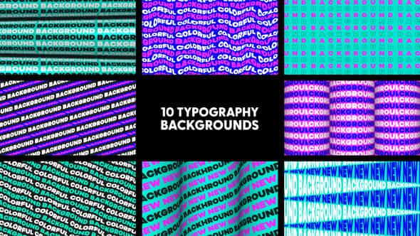 Typography Backgrounds - VideoHive 47709886