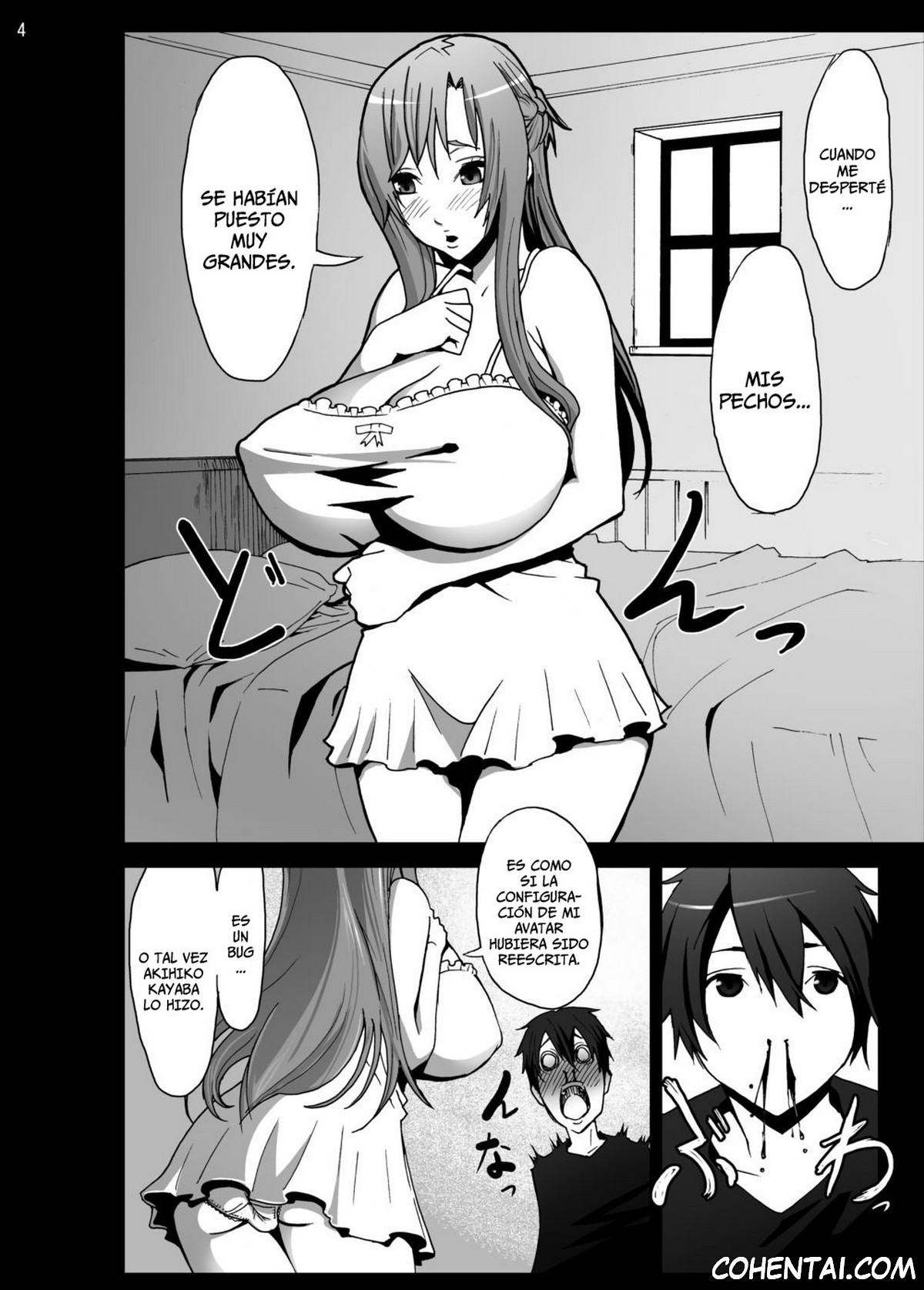 Asuna o Bakunyuni Shite Mita (Sword Art Online) xxx comics manga porno doujin hentai español sexo 