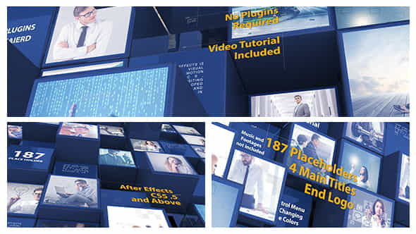 3d Mosaic Corporate Intro - VideoHive 21246249