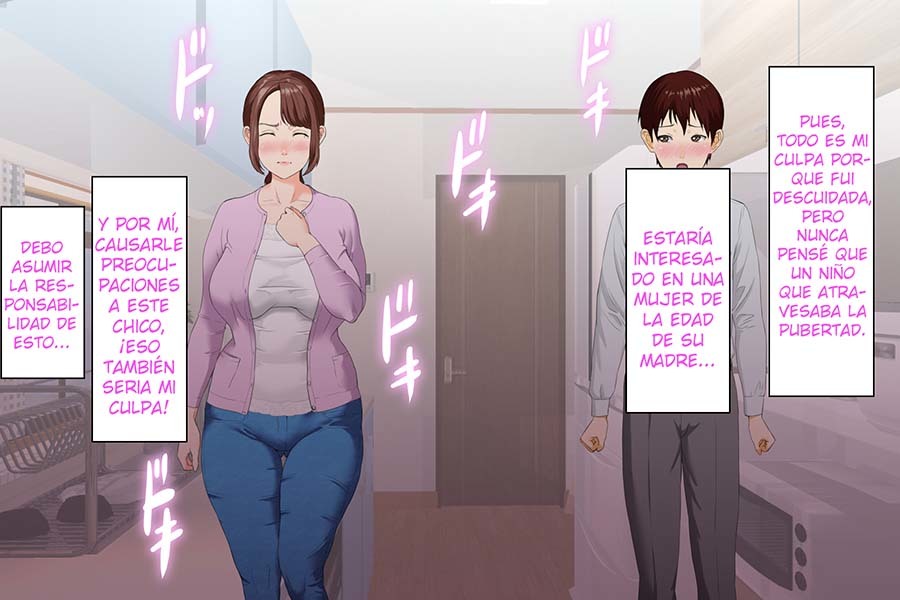 [Hy-dou (Hyji)] Kinjo Yuuwaku Daisandan <Tomodachi no Okaa-san Hen> Zenpen [Spanish]