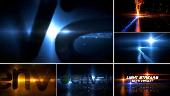 Light Streaks Logo Reveal - VideoHive 10748293