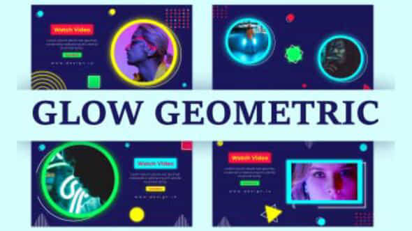 Glow Geometric Slideshow - VideoHive 36976811