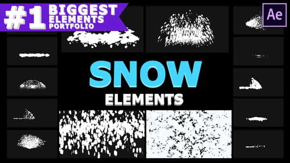 Cartoon Snowflakes | After Effects - VideoHive 29605909