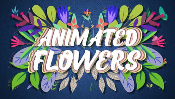 Animated Flowers Premiere Pro - VideoHive 32812888