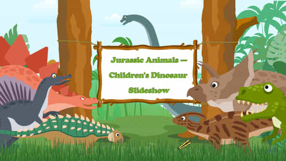 Jurassic Animals--Childrens Dinosaur - VideoHive 43672758