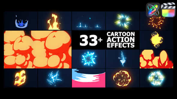 Cartoon Action Effects - VideoHive 45900924