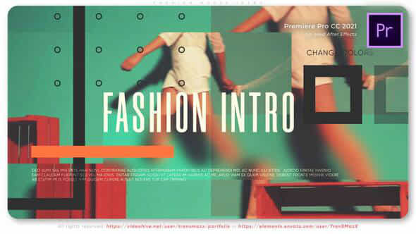 Fashion House Intro - VideoHive 36503046
