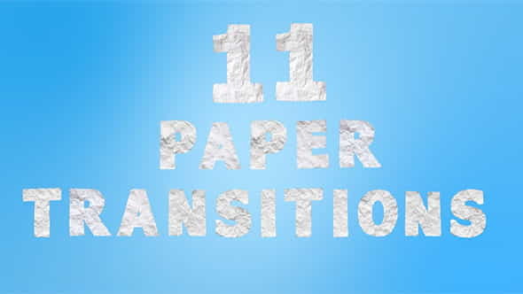 11 Paper Transitions - VideoHive 9500663
