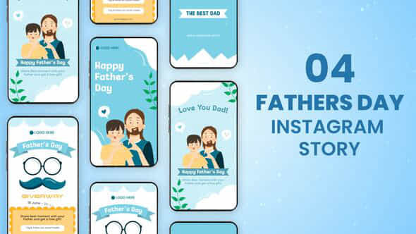 Fathers Day Instagram Stories - VideoHive 57934617